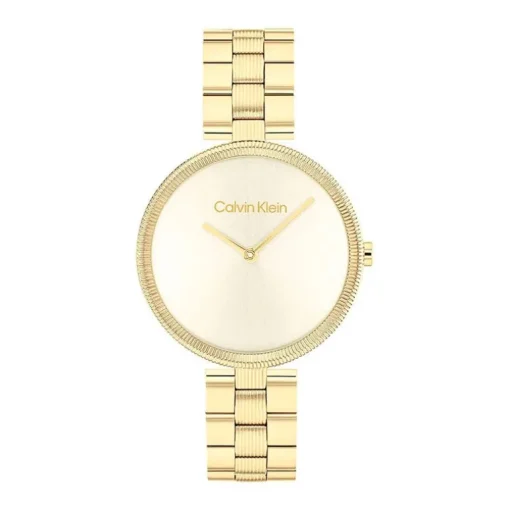 Montre Femme Calvin Klein Gleam doré acier doré 25100014