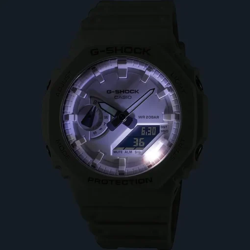 Montre Ana-Digitale Homme G-SHOCK CLASSIC Résine Blanche