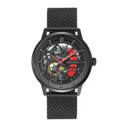 Montre Automatique Homme PIERRE LANNIER PADDOCK Acier Noir