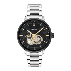 Montre Automatique Homme PIERRE LANNIER TRIO Acier Argenté