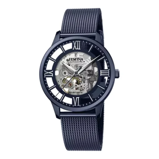 Montre Automatique Homme FESTINA AUTOMATIC Acier Milanais Bleu