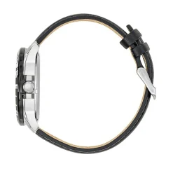 Montre Automatique Homme PATROUILLE DE FRANCE ATHOS 8 Cuir Noir