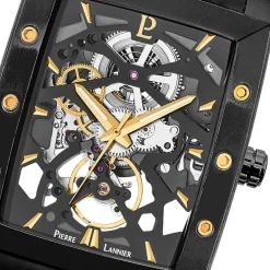 Montre Automatique Homme PIERRE LANNIER HECTOR Acier Noir