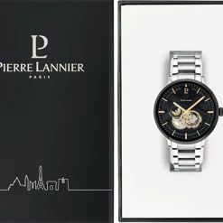Montre Automatique Homme PIERRE LANNIER TRIO Acier Argenté