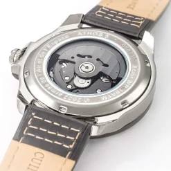 Montre Automatique Homme PATROUILLE DE FRANCE ATHOS 5 Cuir Noir