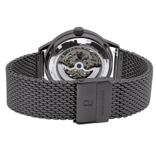 Montre Automatique Homme PIERRE LANNIER PADDOCK Acier Noir