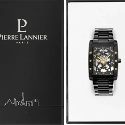 Montre Automatique Homme PIERRE LANNIER HECTOR Acier Noir