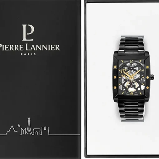 Montre Automatique Homme PIERRE LANNIER HECTOR Acier Noir