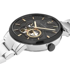 Montre Automatique Homme PIERRE LANNIER TRIO Acier Argenté
