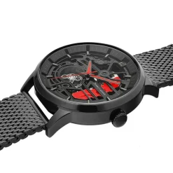 Montre Automatique Homme PIERRE LANNIER PADDOCK Acier Noir