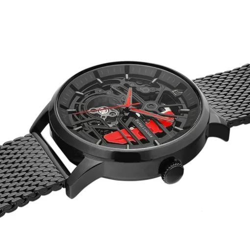 Montre Automatique Homme PIERRE LANNIER PADDOCK Acier Noir