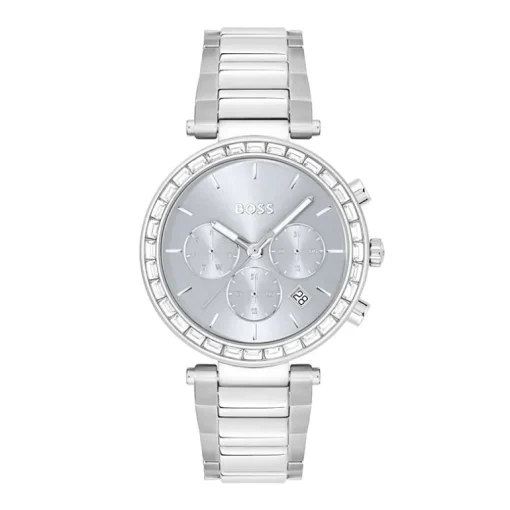 Montre Chronographe Femme BOSS ANDRA Acier Argenté