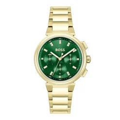 Montre Chronographe Femme BOSS ONE Acier Doré