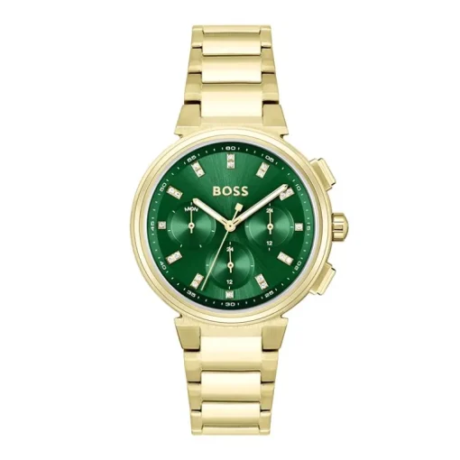 Montre Chronographe Femme BOSS ONE Acier Doré