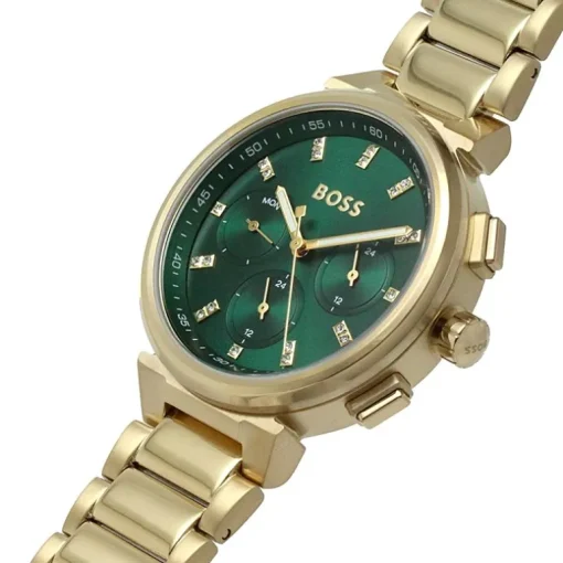 Montre Chronographe Femme BOSS ONE Acier Doré
