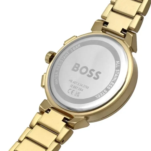 Montre Chronographe Femme BOSS ONE Acier Doré