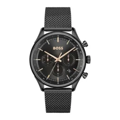 Montre Chronographe Homme BOSS GREGOR NOIR Acier Noir