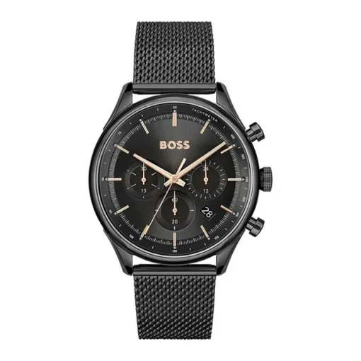 Montre Chronographe Homme BOSS GREGOR NOIR Acier Noir