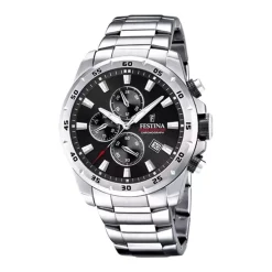 Montre Chronographe Homme FESTINA TIMELESS CHRONOGRAPH Acier Argenté