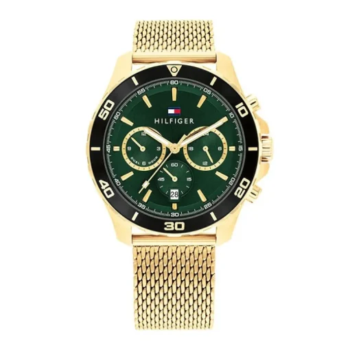 Montre Chronographe Homme TOMMY HILFIGER JORDAN Acier Doré
