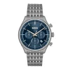 Montre Chronographe Homme BOSS GREGOR BLEU Acier Gris