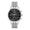 Montre Chronographe Homme BOSS AVERY NOIR Acier Argenté