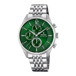 Montre Chronographe Homme FESTINA TIMELESS Acier Argenté