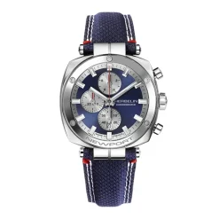 Montre Chronographe Homme MICHEL HERBELIN NEWPORT HÉRITAGE Tissu Bleu 35664AP25