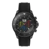 Montre Chronographe Homme L ICE WATCH CHRONO TRILOGY Silicone Noir