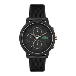 Montre Chronographe Homme LACOSTE 12.12 Silicone Noir
