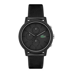 Montre Chronographe Homme LACOSTE 12.12 Silicone Noir