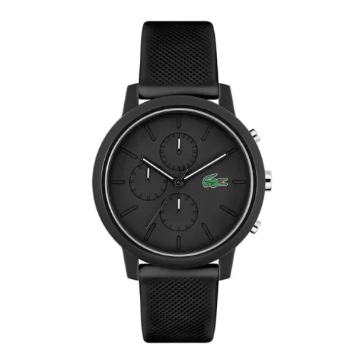Montre Chronographe Homme LACOSTE 12.12 Silicone Noir