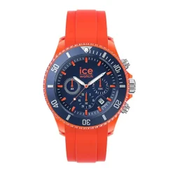 Montre Chronographe Homme XL ICE WATCH CHRONO ORANGE BLUE Silicone Orange