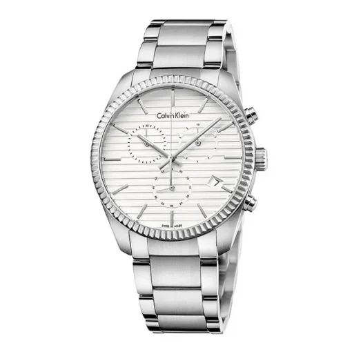 Montre Chronographe Homme CALVIN KLEIN ALLIANCE Acier Argenté