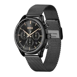 Montre Chronographe Homme BOSS GREGOR NOIR Acier Noir