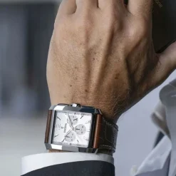 Montre Chronographe Homme FESTINA ON THE SQUARE Cuir Brun