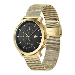 Montre Chronographe Homme LACOSTE REPLAY NOIR Acier Doré