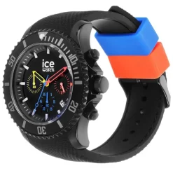 Montre Chronographe Homme L ICE WATCH CHRONO TRILOGY Silicone Noir