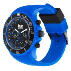 Montre Chronographe Homme L ICE WATCH CHRONO NEON BLUE Silicone Bleu