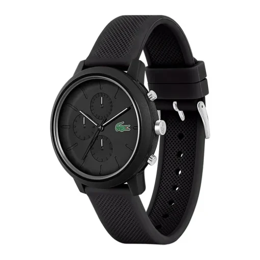 Montre Chronographe Homme LACOSTE 12.12 Silicone Noir
