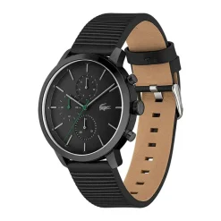 Montre Chronographe Homme LACOSTE REPLAY Cuir Noir