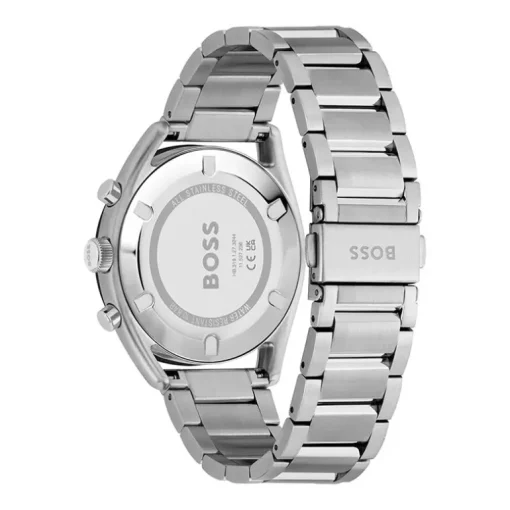 Montre Chronographe Homme BOSS TOP BLEU Acier Argenté