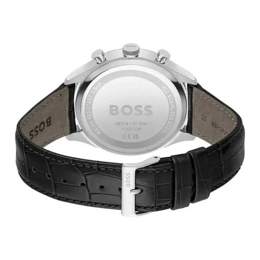 Montre Chronographe Homme BOSS GREGOR Cuir Noir