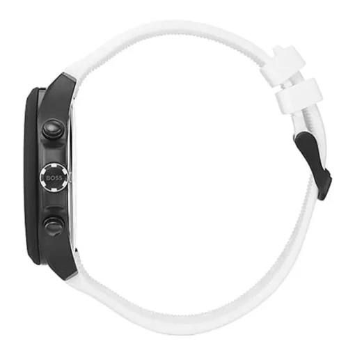 Montre Chronographe Homme BOSS VELOCITY Silicone Blanc