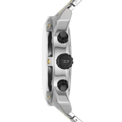 Montre Chronographe Homme DIESEL SPIKED NOIR Acier Bicolore