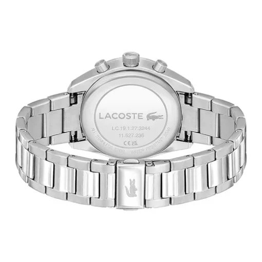 Montre Chronographe Homme LACOSTE BOSTON NOIR Acier Argenté