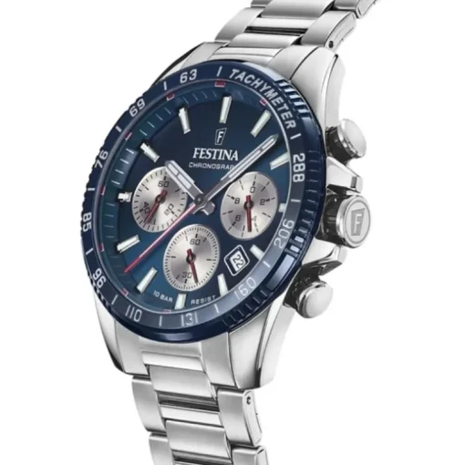 Montre Chronographe Homme FESTINA TIMELESS Acier Argenté