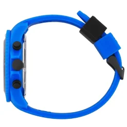 Montre Chronographe Homme L ICE WATCH CHRONO NEON BLUE Silicone Bleu