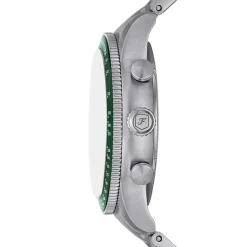 Montre Chronographe Homme FOSSIL SPORT TOURER VERT Acier Argenté