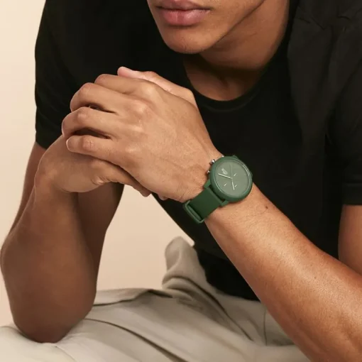 Montre Chronographe Homme LACOSTE 12.12 Silicone Vert